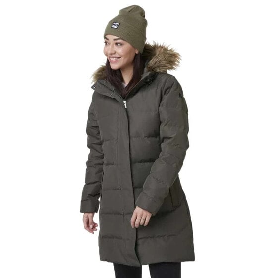 Парка с капюшоном и мехом HELLY HANSEN Aden Down Coat