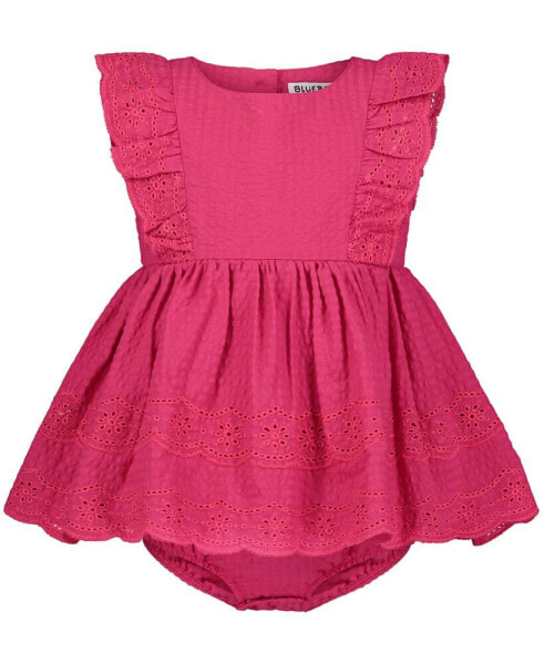 Baby Girls Lace Trim Fit-and-Flare Sundress