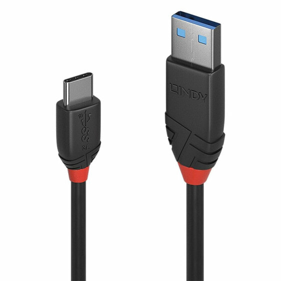 Кабель USB A — USB C LINDY 36917 1,5 m Чёрный