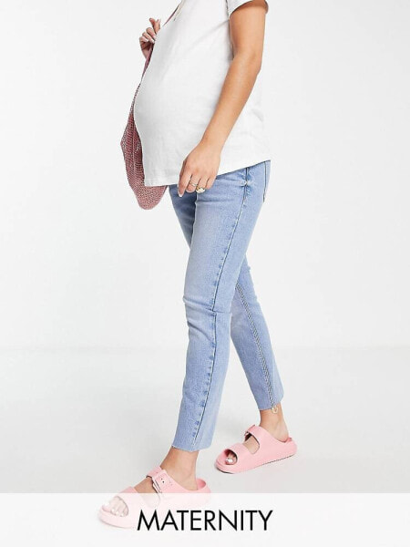 Urban Bliss Maternity skinny jeans in blue