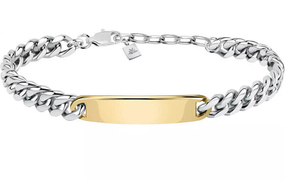 Timeless bicolor bracelet made of Catene SATX15 steel