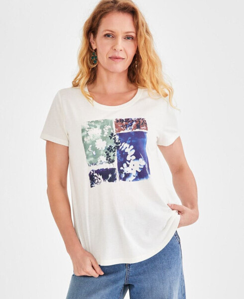 Women's Graphic Crewneck Short-Sleeve Tee, Created for Macy's