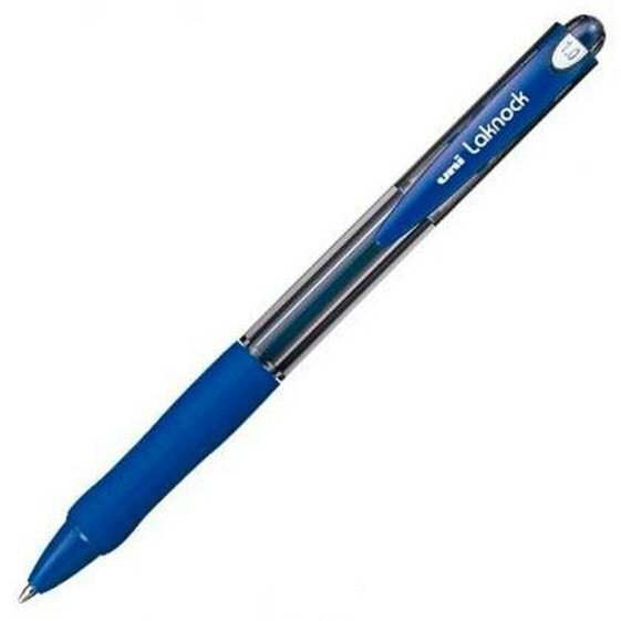 Ручка с жидкими чернилами Uni-Ball Rollerball Laknock SN-100 Синий 0,4 mm (12 Предметы)