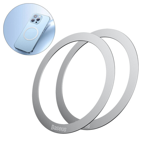 Магнитное кольцо для телефона Halo Series 2 шт. серебряный Baseus