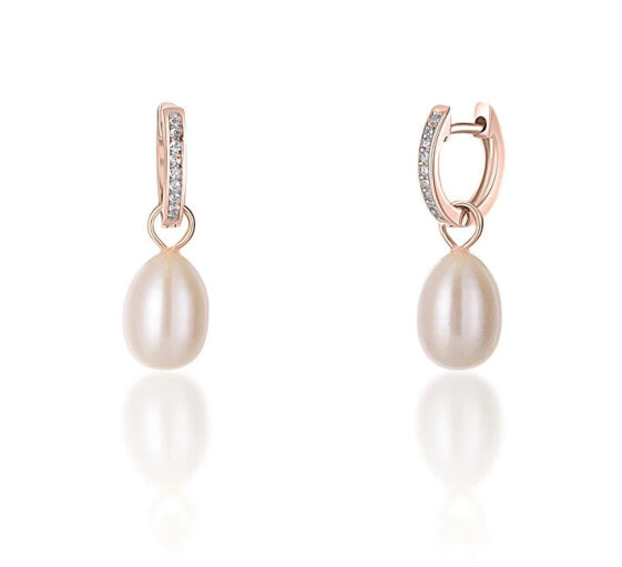 Серьги JwL Luxury Pearls Duchess Pearl Zircon