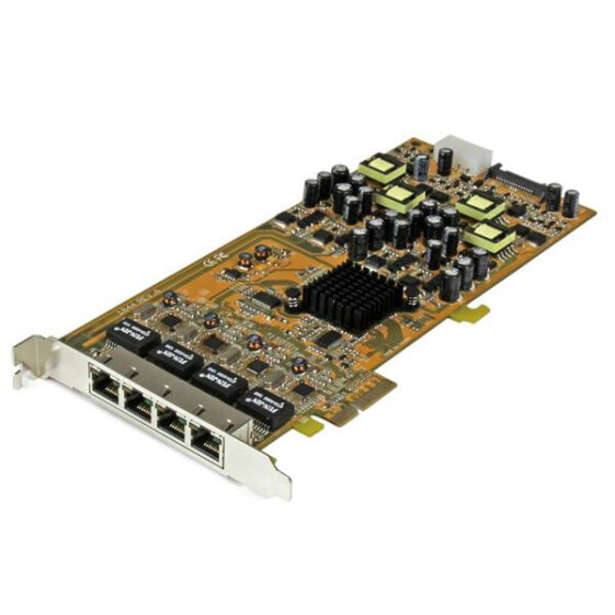 4 Port Gigabit Power over Ethernet PCIe Network Card - PSE / PoE PCI Express NIC - Internal - Wired - PCI Express - Ethernet - 2000 Mbit/s