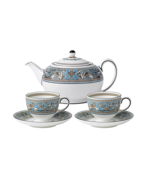 Чайный сервиз Wedgwood Florentine Turquoise 5 предметов