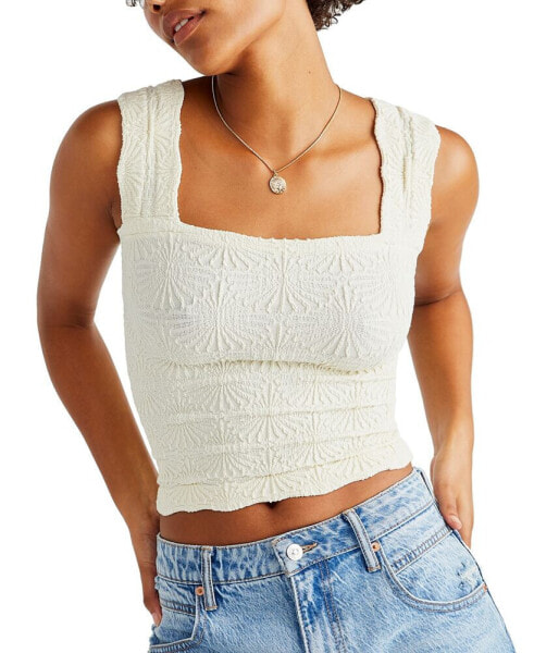 Women's Love Letter Jacquard Camisole Top