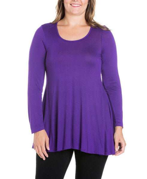 Women's Plus Size Poised Swing Tunic Top