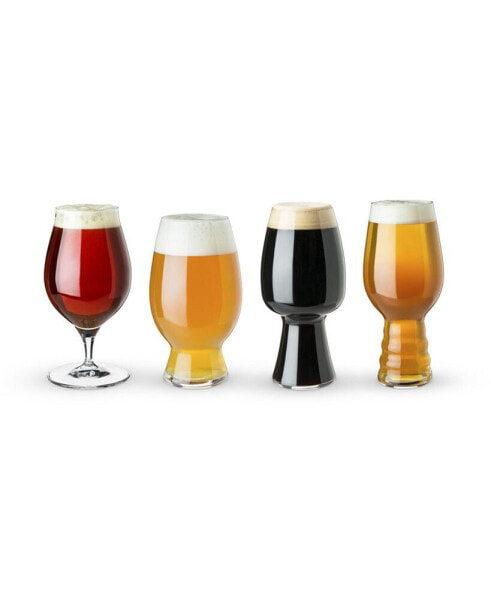 Craft Beer Tasting Kit Glasses, Set of 4