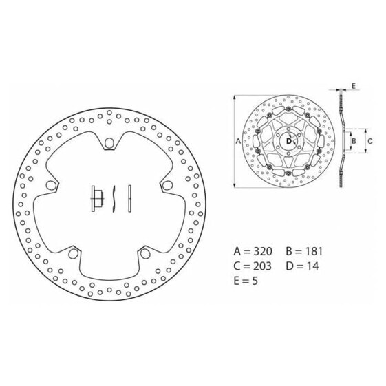 BREMBO 168B407D7 Disc Brake