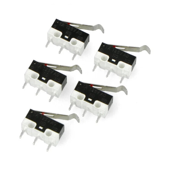 Limit switch with curved lever - WK330 - 5pcs.