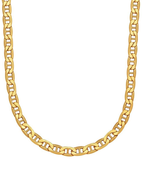 Italian Gold beveled Mariner Link 20" Chain Link Necklace in 10k Gold