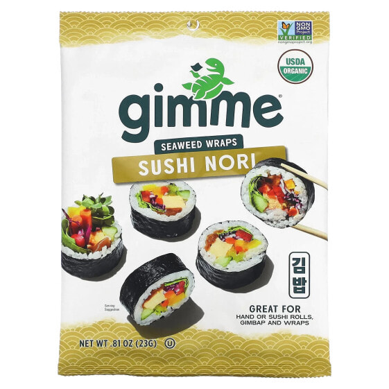 Sushi Nori, Seaweed Wraps , 0.81 oz (23 g)