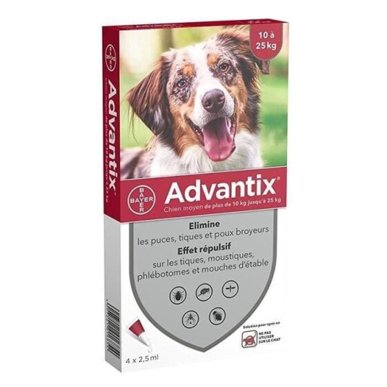 ADVANTIX 4 Antiparasitenpipetten - Fr mittelschwere Hunde von 10 bis 25 kg