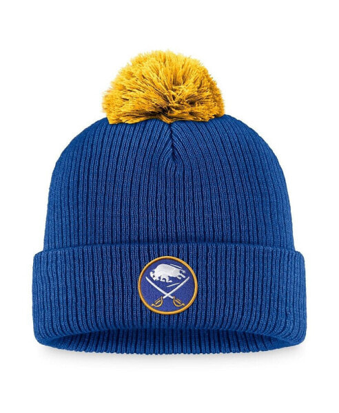 Men's Royal Buffalo Sabres Team Cuffed Knit Hat with Pom