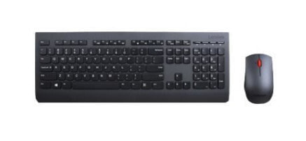 Lenovo Professional Wireless Keyboard and Mouse Combo - German - Full-size (100%) - Wireless - RF Wireless - QWERTZ - Black - Mouse included