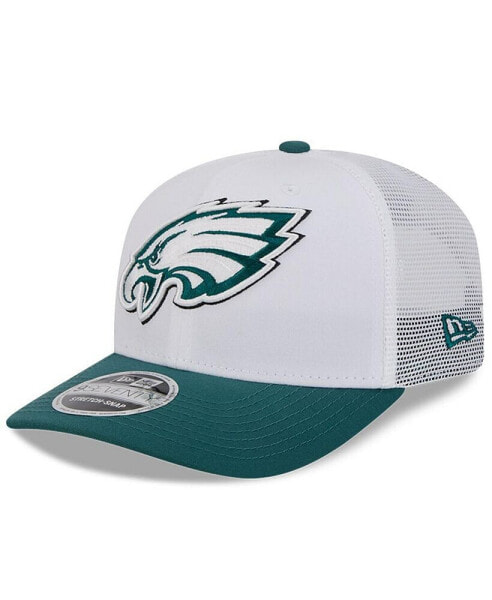 Men's White/Midnight Green Philadelphia Eagles 2024 NFL Training Camp 9SEVENTY Trucker Hat