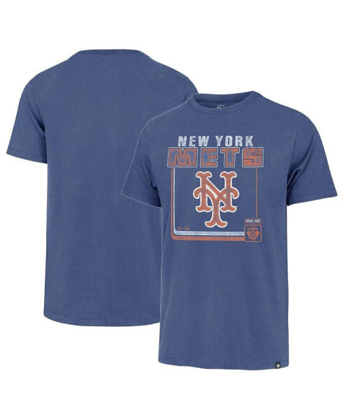 Men's Royal New York Mets Borderline Franklin T-shirt