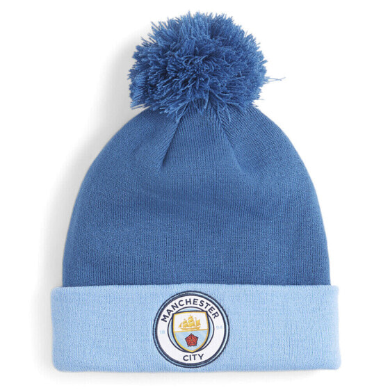 Puma Mcfc Fan Pom Pom Beanie Mens Size OSFA Athletic Casual 02468401