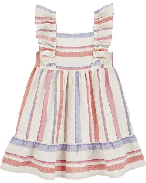 Toddler Striped LENZING™ ECOVERO™ Dress 4T