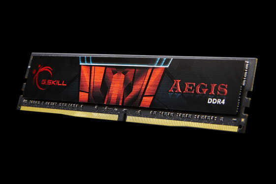 G.Skill Aegis F4-2400C17D-8GIS - 8 GB - 2 x 4 GB - DDR4 - 2400 MHz - 288-pin DIMM - Black - Red