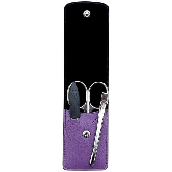 Маникюрный инструмент Credo Solingen Luxurious в фиолетовом чехле