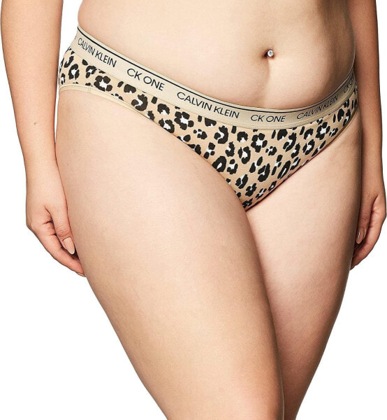 Calvin Klein 289608 CK One Cotton Bikini Panty, Stephen Animal Print, S