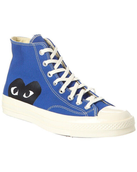 Converse X Comme Des Garçons Play Canvas High-Top Sneaker Men's Blue 8.5