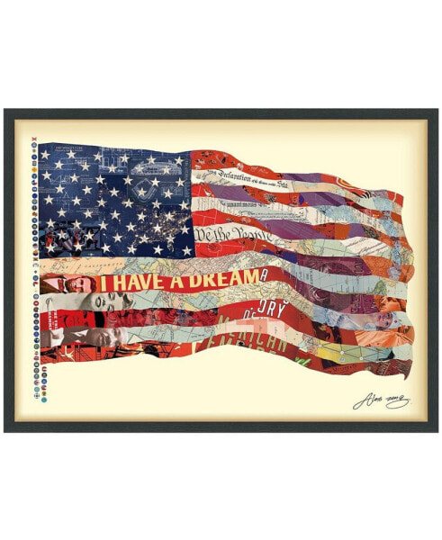 'Old Glory' Dimensional Collage Wall Art - 40'' x 30''