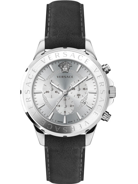 Versace VEV601223 Signature Chronograph Mens Watch 44mm 5ATM