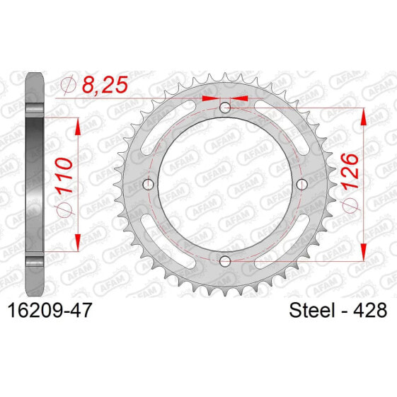 AFAM 16209 rear sprocket