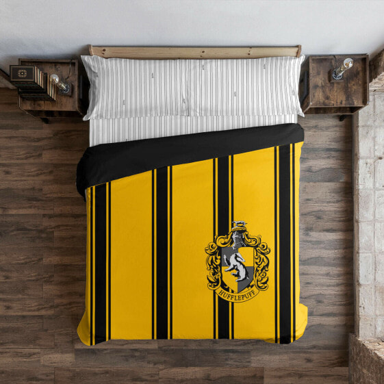 Пододеяльник Harry Potter Hufflepuff Жёлтый Чёрный Разноцветный 175 темы 220 x 220 cm 135/140 кровать