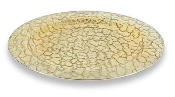 Столовая посуда Relaxdays золотая сервировочная тарелка