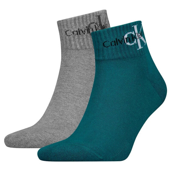 CALVIN KLEIN 701225034 Quarter short socks 2 pairs