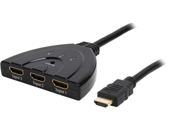 Кабель HDMI 4K2K Switcher BYTECC HM-SW301KT Ultra-high Performance 3 Ports Pigtail