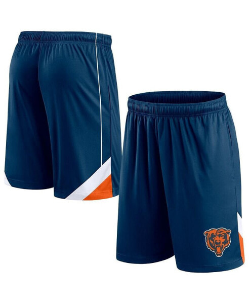Men's Navy Chicago Bears Big and Tall Interlock Shorts