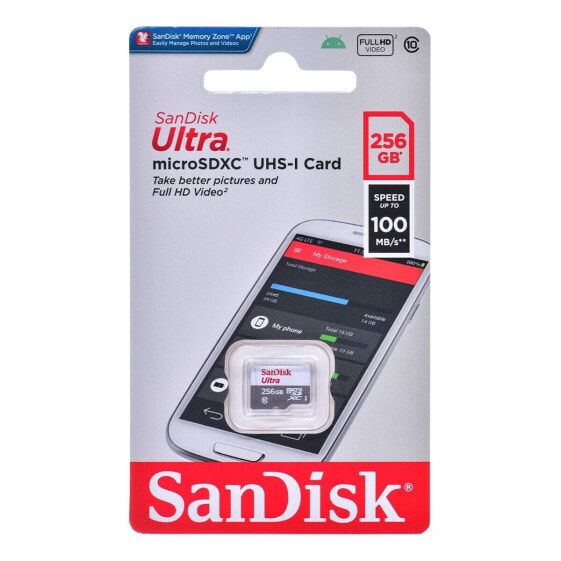 Карта памяти микро SD SanDisk SDSQUNR-256G-GN3MN