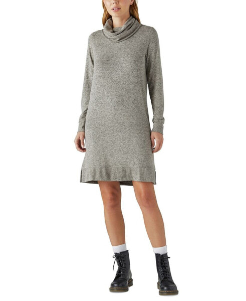 Women's Mock-Neck Sweater Dress