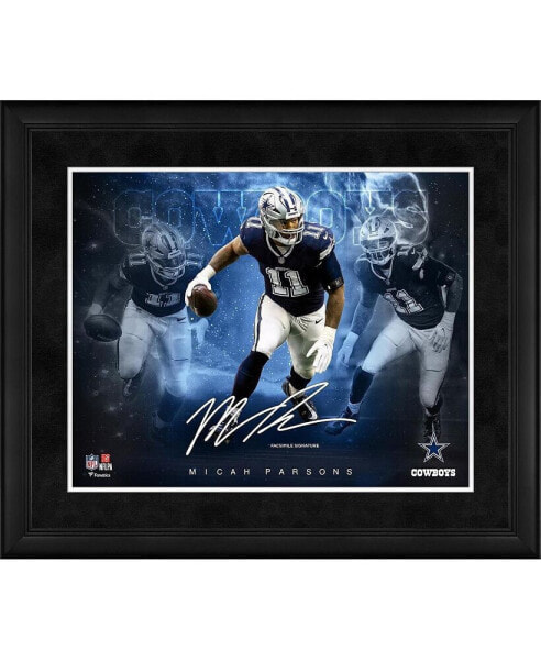 Micah Parsons Dallas Cowboys Facsimile Signature Framed 16" x 20" Stars of the Game Collage