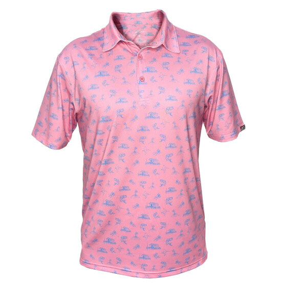 KSCOTT Fish Camp Polo Short Sleeve Shirt