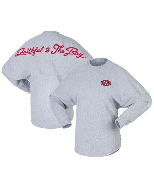 Women's Heather Gray San Francisco 49ers Faithful To The Bay T-shirt