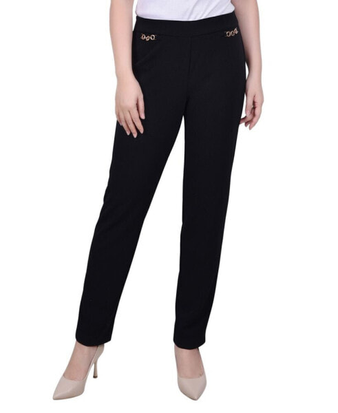 Petite Scuba Crepe Ankle Pants