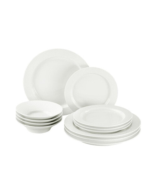 Iris 12 Legacy 12 Piece Dinnerware Set, Service for 4