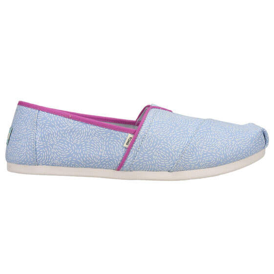 TOMS Alpargata Classic Slip On Womens Blue Flats Casual 10016712T