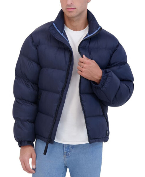 Men's Stand Collar Soft Puffer Jacket