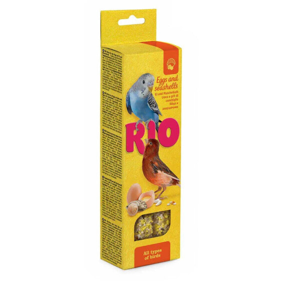 MEALBERRY Rio Sticks Eggs & Shells 2x40g Bird Snacks 8 Units