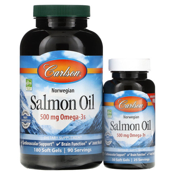 Norwegian, Salmon Oil, 500 mg, 180 + 50 Soft Gels (250 mg per Soft Gel)