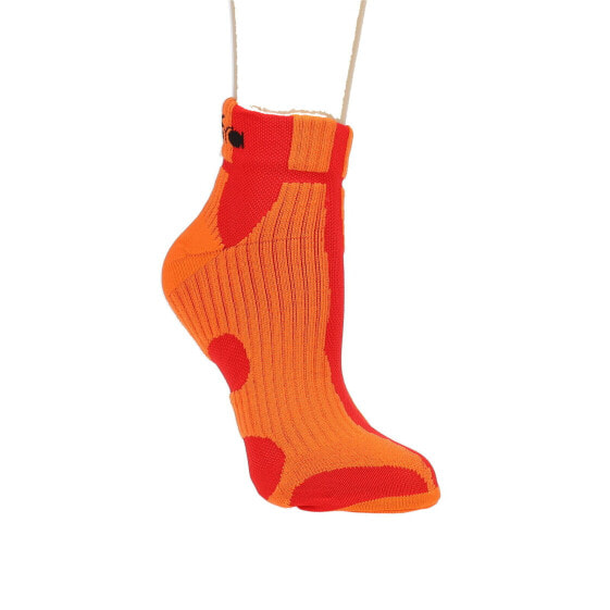 Diadora Cushion Quarter Running Socks Mens Orange, Red Casual 176779-45032