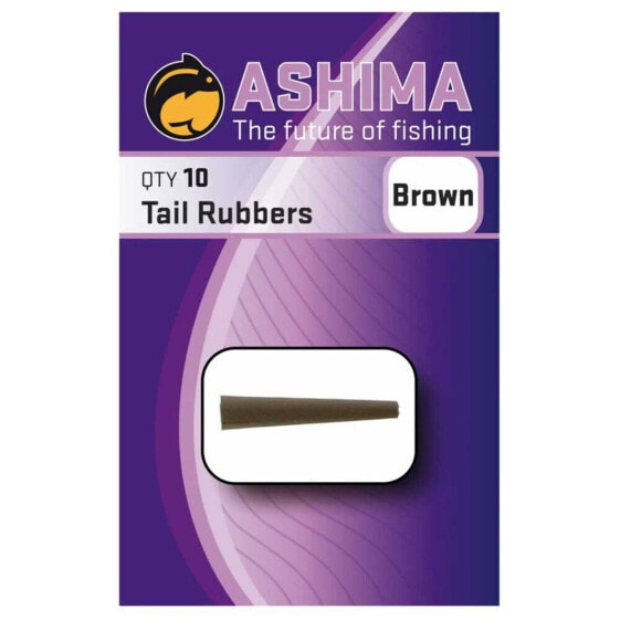 Протекторы хвостовые для рыбалки ASHIMA FISHING Tail Rubbers - камуфляж зеленый, коричневый